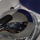 HOPOPRO 7-Setting Handheld Shower Head with Built-in Power Wash, Polished ABS Chrome, 71-Inch Stainless Steel Hose, 360 Rotatable Brass Overhead Bracket, Anti-Leakage Teflon Tape