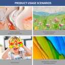 SNOWSUN Acrylic Paint Set, 6 Colors (1L/42.4 fl oz Each) Large Bulk Acrylic Paints, Gloss Non-Toxic Heavy Body Paints - Thick Art Paints for Multi-Surface Canvas Wood Ceramic Fabric Wall- Ideal for Artists & Beginners (titanium white,carbon black,red,yellow,green,blue)