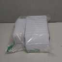 Citylife 1.3 QT 10 Pack Small Storage Bins Plastic Storage Container Stackable Box with Lids for Organizing, Clear White