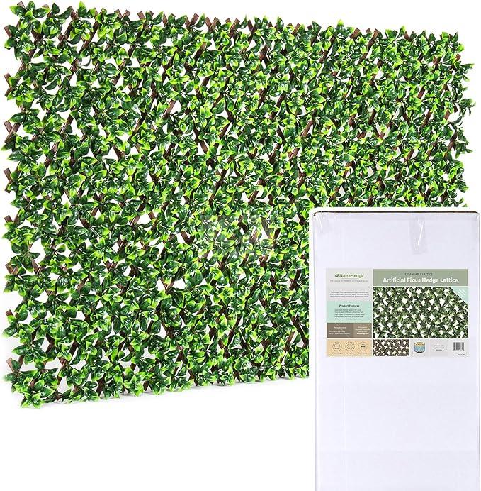 NatraHedge Artificial Ficus Leaf Expandable Lattice