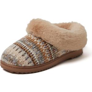 Dearfoams Women's Hannah Chenille Knit Clog Slippers 7-8