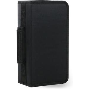 YILAG DVD Case CD Storage, 128 Capacity CD Cases Holder DVD Storage Case Holders CD DVD Disc Case Storage Wallet Binder for Car Home Office Travel (128 Black)