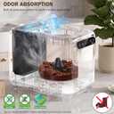 Electric Composter for Kitchen，Smart Countertop Compost Bin for Indoor Use，Mill Countertop Food Composter with Large Carbon Filter, Odorless & Quiet, Auto-Cleaning, Fast 3-6H Cycle