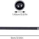 100Pcs Nylon Universal Cable Tie Buckle & Snap-Fit Plastic Rivet Clips Automotive Zip Ties Fasteners for Bumper, Fender Liner, Door Panel & Car Body Trim