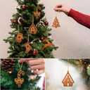Christmas Tree Decorations, Christmas Tree Ornaments Set for Crafts Hanging Decorations with Twine for Winter Home Tree Garland Christmas Decoration (The Deer)