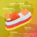 Plantar Fasciitis Relief Insole Heavy Duty High Arch Supports Orthotics Men Women Overpronation Inserts, Orthopedic Flat Feet Pads Heel Pain Work Boot Shoe Insoles Size(13-13 1/2) (Orange)