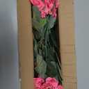 TURNMEON Artificial Geraniums Flowers for Outdoors Summer Decoration, 4 Bundles Fake Flowers Silk Pink Flowers UV Resistant No Fade Faux Plants for Planter Gardens Table Porch Indoor Cemetery Decor