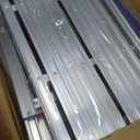 LEADALLWAY Aluminum Work Platform 50"x12" 2 Step Ladder Folding Portable Work Bench with Non-Slip Mat Capacity 660 LBS Heavy Duty