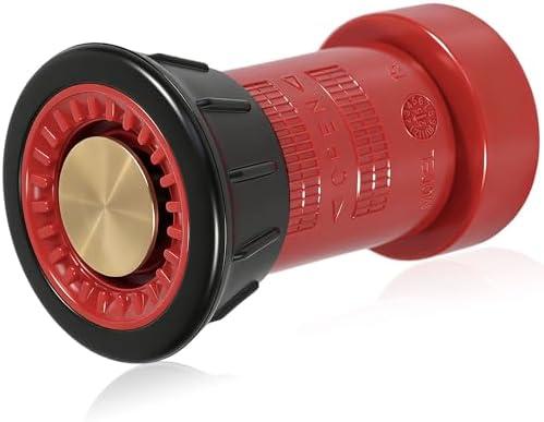 Happy Tree 1-1/2" NPSH Fire Hose Nozzle Polycarbonate Spray Jet Fog Industrial Fireman 1.5" Nozzle 75 gpm Fire Equipment FHSN02
