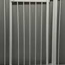 Summer Infant Everywhere Extra Wide Walk-Thru Safety Pet and Baby Gate, 28.75" - 39.75" Wide, 30" Tall, Pressure or Hardware Mounted, Install In-between Rooms, Doorways & Stairways - White Metal