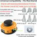 Replacement Trimmer Head,Weedeater Heads,String Trimmer Head Compatible With Echo,Ego,Stihl,Ryobi, Bump-Feed,Durability And Tangle-Free,Left-Hand Thread Shafts( Counter-Clockwise)Only,(Yellow)