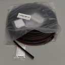 Black Rubber Weather Stripping Door Seal Strip, D Shape Door Rubber Weather Seal Strip, SelfAdhesive Weatherstripping Soundproofing Doors Sealing Strip for Windows (50 feet, Black)