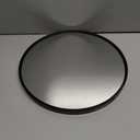 Itrue 12 Inch Small Round Decorative Wall Mirror, HD Silver-Coated Glass with Brushed Black Metal Frame, Minimalist Modern Accent Mirror for Vanity, Narrow Walls, Bathroom, Bedroom & Entryway
