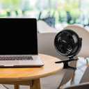 Gazeled Clip on Fan Battery Operated, 360 Rotation, with 8 Free AA Batteries, Quiet USB or Battery Operated Fan, 5'' Portable Battery Powered Clip on Fans for Camping, Stroller, Bedroom, Outdoor