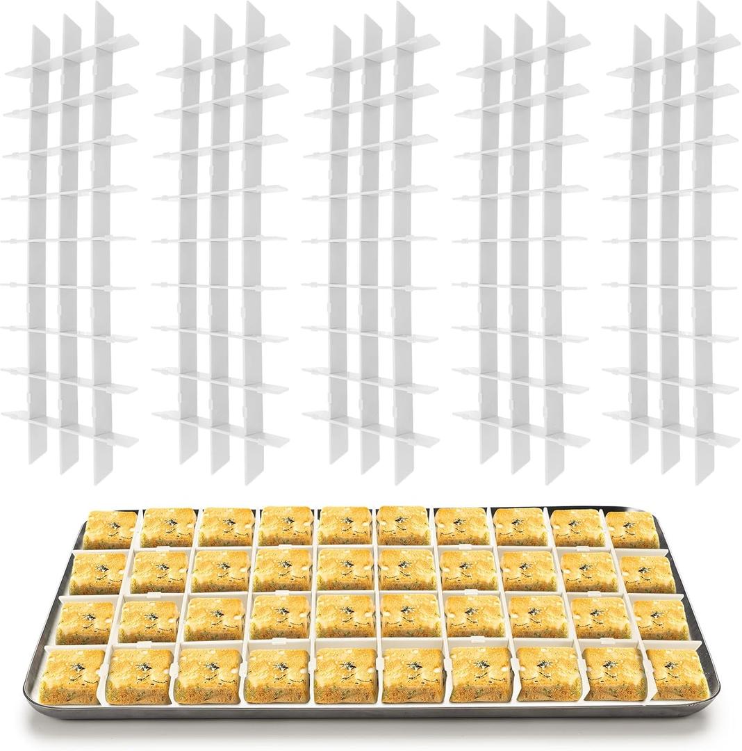 5 Sets Medium White Freeze Dryer Tray Dividers, Compatible with Harvest Right Freeze Dryer, Candy Tray Dividers Accessories