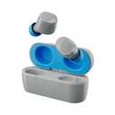 Skullcandy Jib True 2 Wireless Earbuds, Bluetooth Headphones, Up to 33 Hours Battery with Charging Case, Noise Isolating Fit, Sweat and Water Resistant, Microphone for iPhone Android - Light Grey/Blue