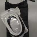 Silicone Patella Knee Band for Basketball Patella Tendon Support Knee Pain Running Tendon Brace Support Strap(4,Black and White,M)