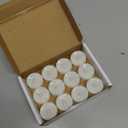 Flameless Candles, 12-Pack Tea Lights Candles Battery Operated Bulk, Flameless Tealight Candles, Realistic Tea Lights for Halloween Christmas Wedding Table Decor, 1.5'' D X 1.25'' H