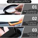 Heavy Duty Automotive Door Weather Stripping 10Ft Car Door Rubber Edge Trim Seal Strip Gasket with Side Bulb for Car Bus Camper Boat RV Truck Doors