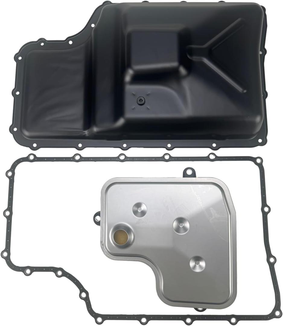 Transmission Oil Pan with Filter & Metal Gasket - Fits Ford F-250 F-350 F-450 F-550 Super Duty 2011-2019, 6.2L 6.7L V8 6R140 Transmission - Replaces OE# BC3Z-7A194-B, 265-830