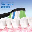 Replacement Brush Heads Compatible with Philips Sonicare, Toothbrush Heads for Sonicare ProtectiveClean 4100 5100 5300 6100 Electric Toothbrush, 12 Count Ultimate Care Toothbrush Heads, Black
