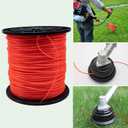 KAKO 080 Trimmer Line, Round 0.080 String Trimmer Line, 080 Weed Eater String, 0.080" Weed Wacker Eater String, Trimmer String 080, Trimmer Line .080Inch-2000Ft-5Lb for Most String Trimmers