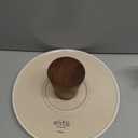 Gibson Elite 10.7-Inch Stoneware Cake Stand with Acacia Wood Base – Taupe Round Dessert Display Stand for Cakes, Cupcakes & Party Entertaining