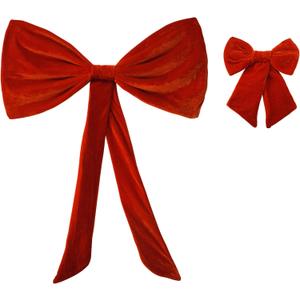 2 Piece Red Bows Girl Room Bedroom Decor Cute Birthday Cheer For Party Wall Ribbon Velvet Big Bow Decorations For Women Bridal Baby Wedding For Home Themed Party Christmas Tree Decoration Large Bows