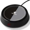 Kepwam Mug Warmer - 25W Coffee Warmer for Desk Auto Shut Off, 3-Level Temp with Indicator Lights, Smart Candle Warmer Plate, Cup Warmer Heated Coaster for Coffee, Milk, Tea, Safely Use for Office/Home