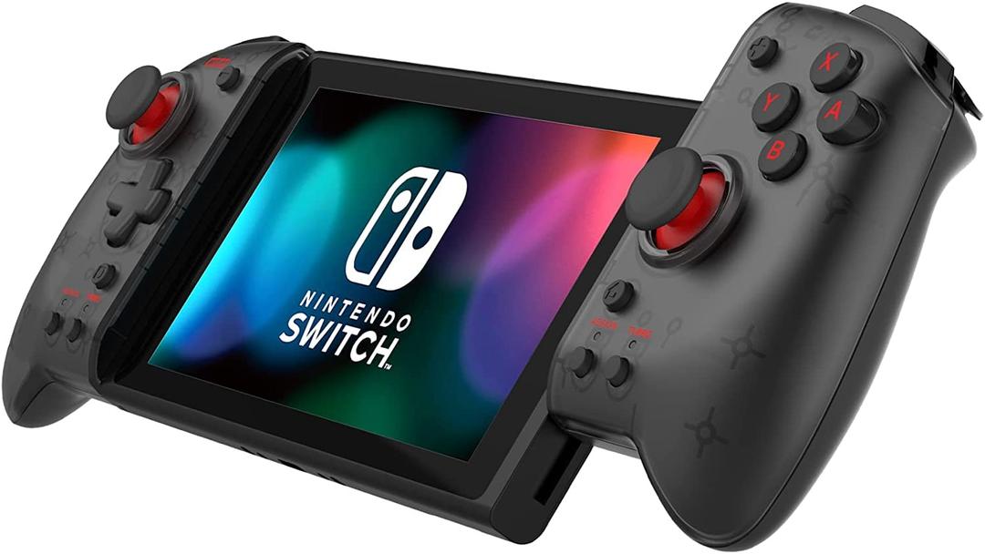 HORI Split Pad Pro Attachment Set - Ergonomic Controller for Handheld Mode & Wired Controller - Officially Licensed By Nintendo - Nintendo Switch;