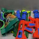 Dinosaur Shooting Game Toys, 2 Air Pump Launcher with Aiming Fun, 3 Dinosaur Theme & 4 Target Score Points, 24 Foam Balls, Indoor Outdoor Toy Gift for Kid Boy 3 4 5 6 7 8 9 10 11 12 Year Old Age 3-12