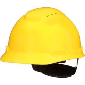 3M Hard Hat SecureFit H-700 Series Cap Style Safety Helmet with Uvicator Sensor, 4-Point Pressure Diffusion Ratchet Suspension