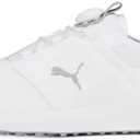 PUMA Men's Ignite Elevate Disc Golf Shoe, White Silver, 10