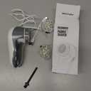 POPCHOSE Fabric Shaver, Lint Shaver for Clothing, Electric Lint Remover with 6-Leaf Blades, Sweater Defuzzer, Clothes Shaver for Couch, Furniture, Blanket, Remove Pilling, USB Rechargeable (Grayish White)