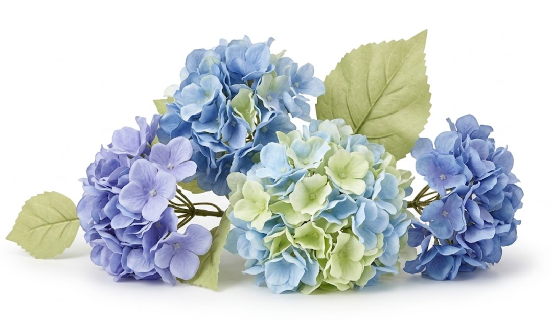 Artificial Plant, 
With Stems, White Blue Flowers Artificial For Decoration Wedding Décor