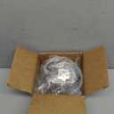 SEUNMUK 40 Pack 1/2 Inch Overlay Cabinet Hinges, Satin Nickel Cabinet Door Hinges, Face Mount Self Closing Variable Cabinet Hinges, with 200 Mounting Screws, Silver, Satin Nickel