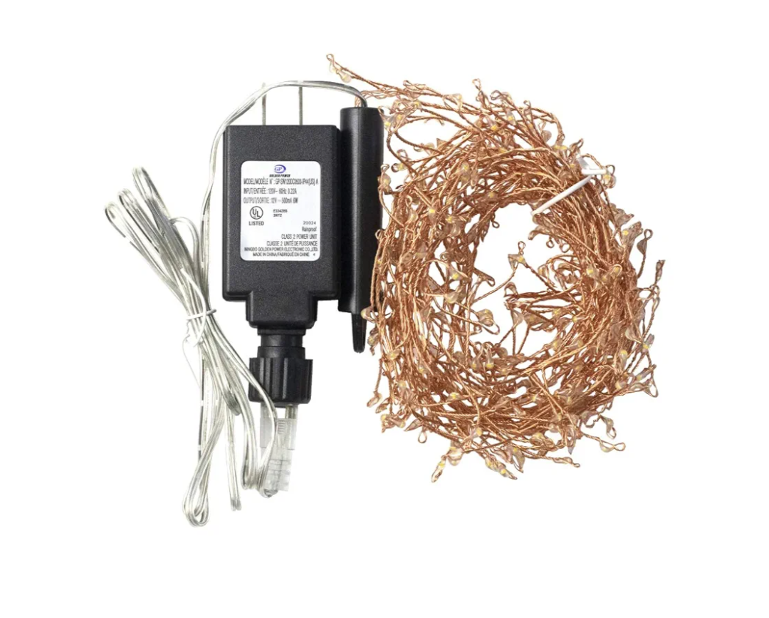 Electric Firecracker LED Fairy String Lights - Copper 2 garlands