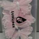 3D Pink Butterfly Wall Decor: Set of 6 Real Feather Butterflies Wall Stickers with Pearls for Girls Bedroom Baby Shower Wedding Cake Office Decor Butterfly Wall Decals for Bathroom Boho Living Room