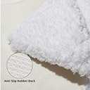 Bathroom Rugs Microfiber Plush Bath Mat Machine Washable, Slip Resistance Rubber and Absorbency Bath Rugs for Bathroom Floor, Door and Sink, Rectangular Floor Mat,White,32"x 20"