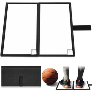 Seenelling Portable Sticky Basketball Mat for Shoes Foldable Traction Replacement Sheets 14 x 14.4 Inches Non-Slip Floor Shoe Traction Mat Clean Grip Tacky Floor Pad for Sports Courts Sticky Adhesive