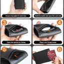 Wallet for Men with Stealth Pocket for AirTag, 3 in 1 Design, Removable ID Window, RFID Blocking, 15 Card Capacity, Slim Carbon Fiber, Bill Divider, Wallet with Gift Box, Hidden Storage for AirTag