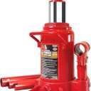 BIG RED T91207A Torin Hydraulic Stubby Low Profile Welded Bottle Jack, 12 Ton (24,000 lb) Capacity, Red