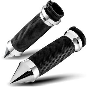 PBYMT 1inch Hand Grips, Cable Throttle Control Handlebar Grips Fit for Harley 96-07 Touring, 08-13 XR, 96-17 Dyna (Except FXDLS), 96-Later XL, 02-17 VRSC