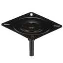 Attwood 1002 Lock'N-Pin 3/4" Seat Mount, Zinc Plated Steel, 2-3/4" Steel with Spring (Black E-Coated)
