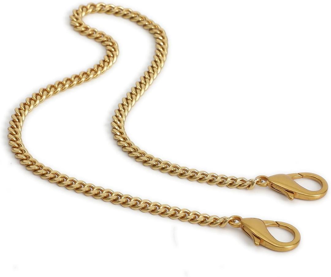 Mini Nice Purse Chain Strap Replacement Handbag Crossbody Shoulder Purse Strap Accessories Charms (Antique Gold,18 Inch)