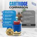 Belanger FC9AC010 JH04BD Hain-Yo Ceramic Plastic Faucet Cartridge - Replacement Cartridge with Single Lever Cartridge - Pressure Balance Cartridge Replacement Low Torque Structure Type