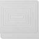 Silicone Trivets, Pads for Hot Dishes, Pots and Pans, Multipurpose Heat Resistant Mats for Kitchen Counter, Flexible Hot Pads for Kitchen, Durable Silicone Hot Mat Set 2 (Light Grey) (A01: Rectangular-teal)