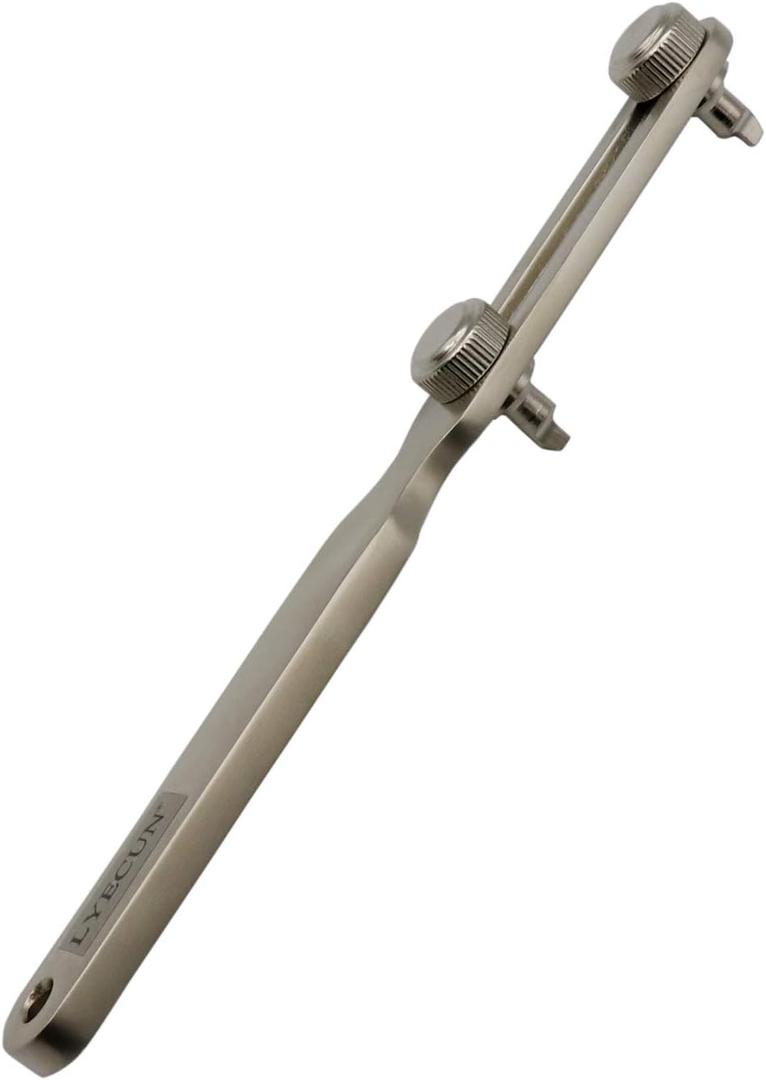 LYECUN Watch Back Remover Tool, Adjustable Watch Wrench for Threaded Back Covers