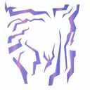 Purple Ombre Temporary Patterns Tattoo  Realistic Waterproof Body Art for Cosplay, Halloween, and Party Makeup (5 PCS)