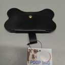 Dog Poop Bag Holder Dispenser Reusable Leash Attachment for Convenient Waste Collection for Walking Outdoor Pet Accessory Black, 2 Pack